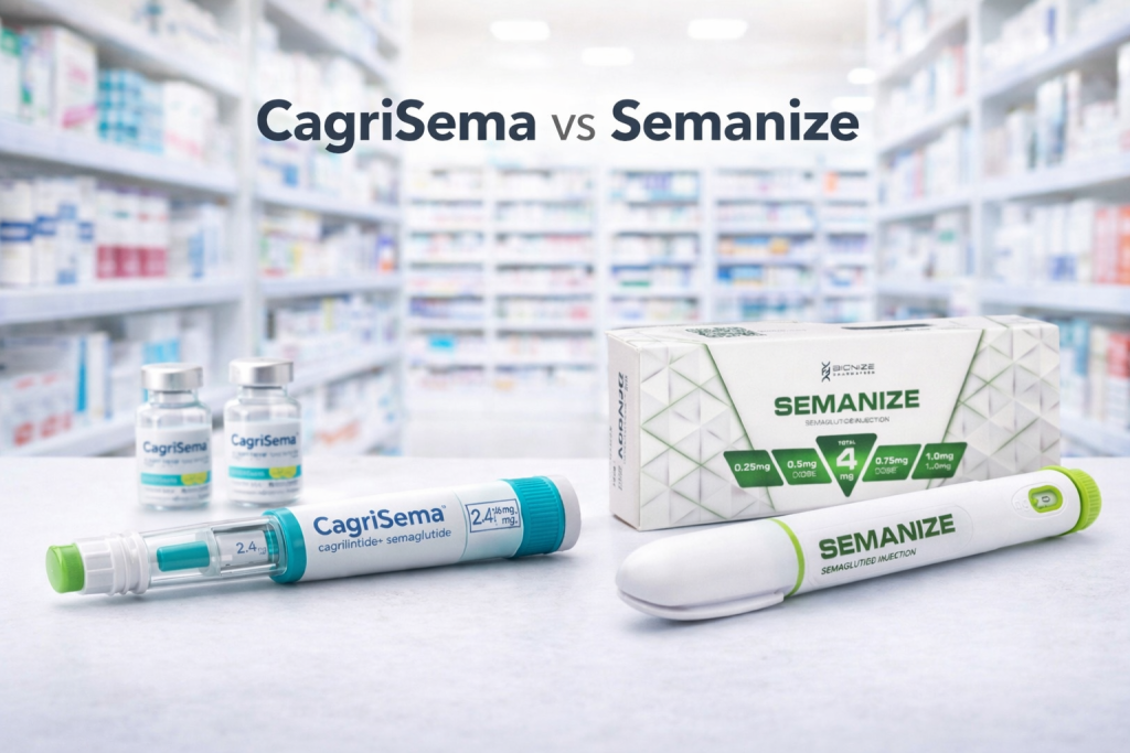 CagriSema vs. Semanize® Semaglutide Full Comparison for Weight Loss Results